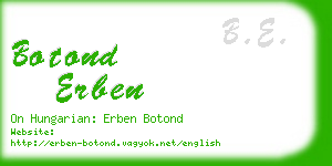 botond erben business card